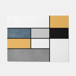 Mondrian Inspiration Fußmatte