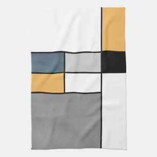 Mondrian Inspiration Geschirrtuch