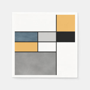 Mondrian Inspiration Serviette
