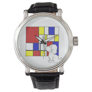 Mondrian Inspired Chamomile Armbanduhr