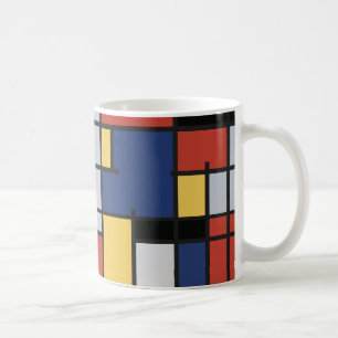 Mondrian-Inspiriert Tasse
