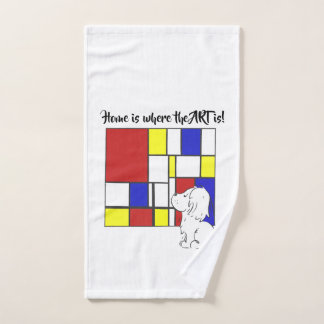 Mondrian inspirierte Kamille Handtuch