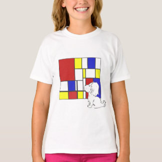 Mondrian inspirierte Kamille T-Shirt