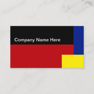 Mondrian inspirierte Minimalistischen Entwurf Visitenkarte
