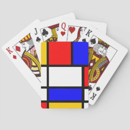 Mondrian-Kartenspiel Spielkarten