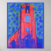 Mondrian - Kirchturm in Domburg