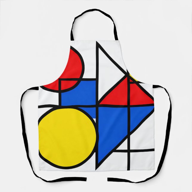 Mondrian-Komposition in Primärfarben Schürze (Vorderseite)