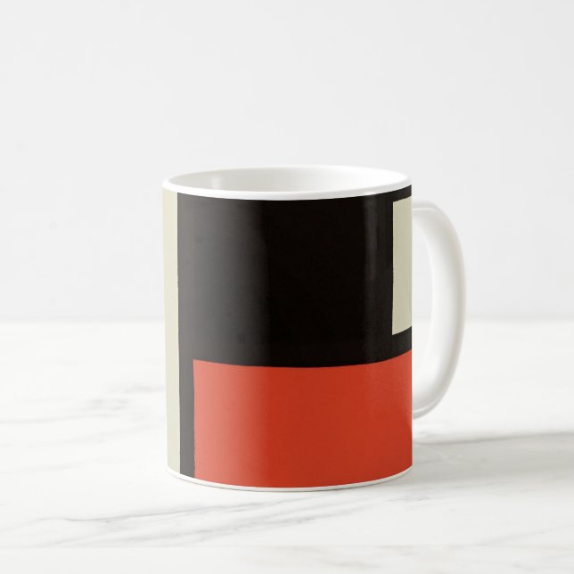 Mondrian Komposition Moderne Abstrakte Malerei Art Kaffeetasse (VorderseiteRechts)