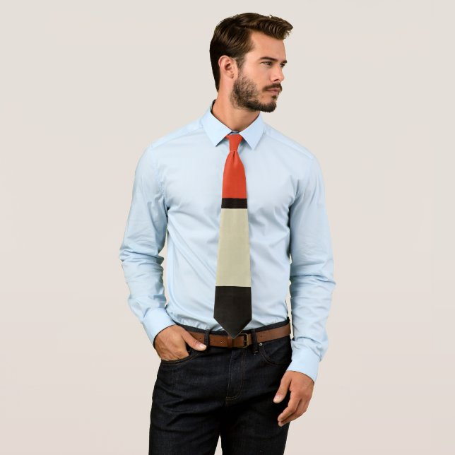 Mondrian Komposition Moderne Abstrakte Malerei Art Krawatte (Beispiel)