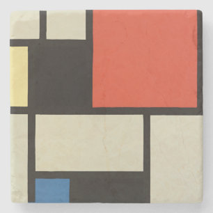 Mondrian Komposition Moderne Abstrakte Malerei Art Steinuntersetzer