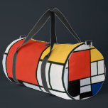 Mondrian Komposition Red Yellow Blue Black Duffle Bag<br><div class="desc">Piet Mondrian's Komposition mit einem berühmten Gemälde aus Rot,  Gelb,  Blau und Schwarz (1921).</div>