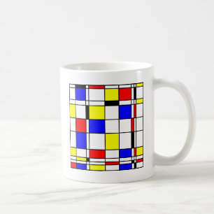 Mondrian Kunstart Kaffeetasse