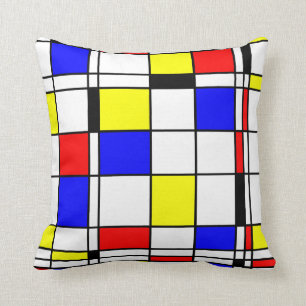 Mondrian Kunstart Kissen