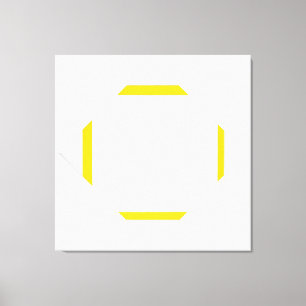 MONDRIAN - LOZENGE ZUSAMMENSETZUNG MIT 4 GELBEN LI LEINWANDDRUCK
