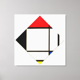 MONDRIAN - LOZENGE ZUSAMMENSETZUNG MIT ROT - 1925 LEINWANDDRUCK