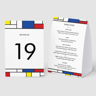 Mondrian Minimalist Geometric De Stijl Modern Art Tischaufsteller
