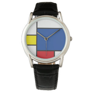 Mondrian Minimalistisch Geometric De Stijl Modern  Armbanduhr