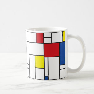 Mondrian Minimalistisch Geometric De Stijl Modern  Kaffeetasse