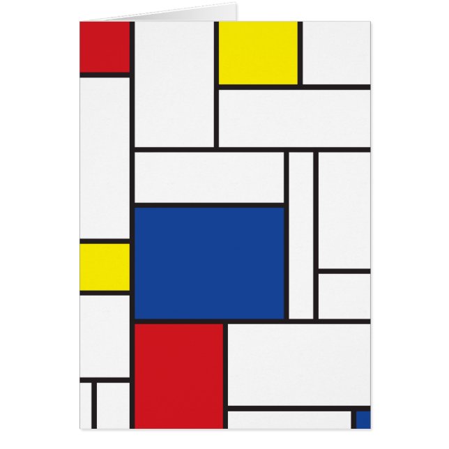 Mondrian Minimalistisch Geometric De Stijl Moderne (Vorne)