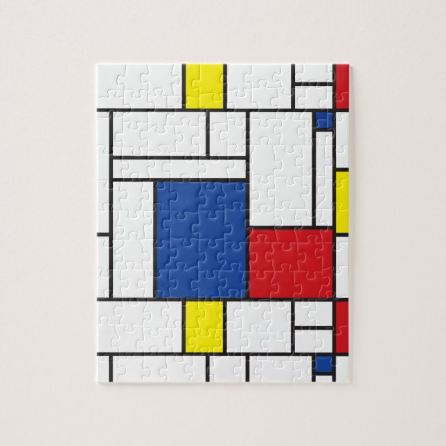 Mondrian Minimalistisch Geometric De Stijl Moderne (Vertikal)