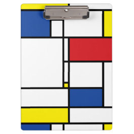 Mondrian Minimalistisch Geometric De Stijl Moderne Klemmbrett