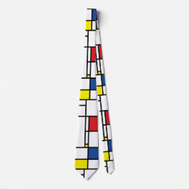 Mondrian Minimalistisch Geometric De Stijl Moderne Krawatte