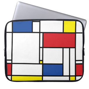Mondrian Minimalistisch Geometric De Stijl Moderne Laptopschutzhülle