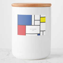 Mondrian Minimalistisch Geometric De Stijl Moderne Lebensmitteletikett