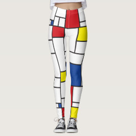 Mondrian Minimalistisch Geometric De Stijl Moderne Leggings