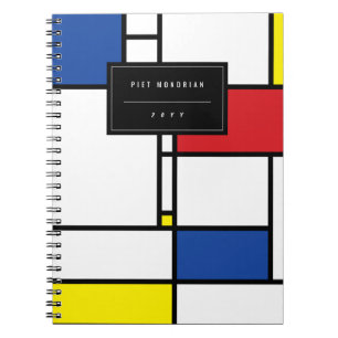 Mondrian Minimalistisch Geometric De Stijl Moderne Notizblock
