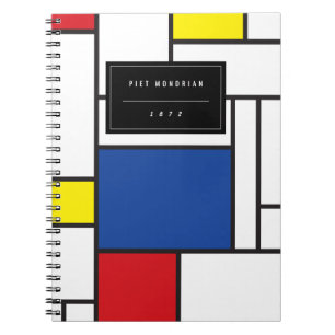 Mondrian Minimalistisch Geometric De Stijl Moderne Notizblock