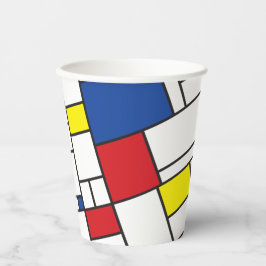 Mondrian Minimalistisch Geometric De Stijl Moderne Pappbecher