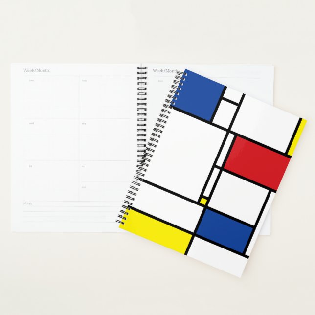 Mondrian Minimalistisch Geometric De Stijl Moderne Planer (Anzeige)