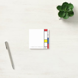 Mondrian Minimalistisch Geometric De Stijl Moderne Post-it Klebezettel