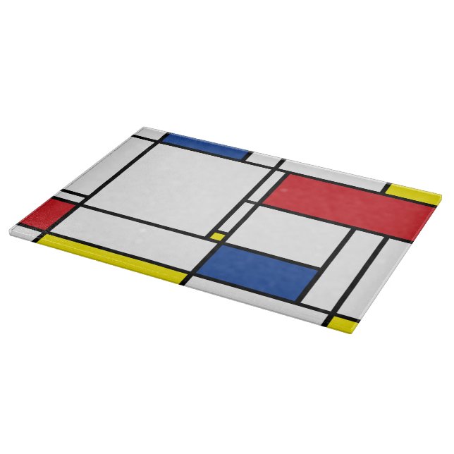 Mondrian Minimalistisch Geometric De Stijl Moderne Schneidebrett (Ecke)
