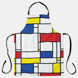 Mondrian Minimalistisch Geometric De Stijl Moderne Schürze