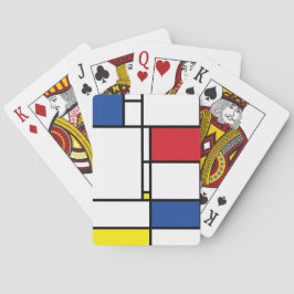 Mondrian Minimalistisch Geometric De Stijl Moderne Spielkarten