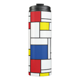 Mondrian Minimalistisch Geometric De Stijl Moderne Thermosbecher