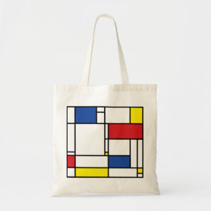 Mondrian Minimalistisch Geometric De Stijl Moderne Tragetasche