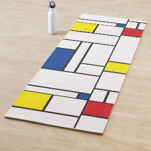 Mondrian Minimalistisch Geometric De Stijl Moderne Yogamatte