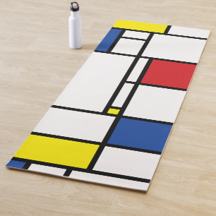 Mondrian Minimalistisch Geometric De Stijl Moderne Yogamatte