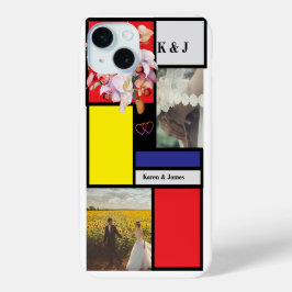Mondrian Minimalistisch Geometric personalisiertes Case-Mate iPhone Hülle