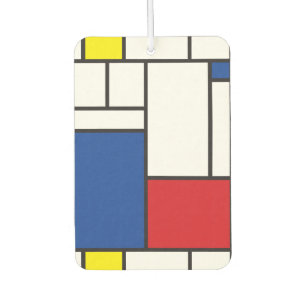 Mondrian Minimalistische Geometrische De-Stijl-Mod Autolufterfrischer