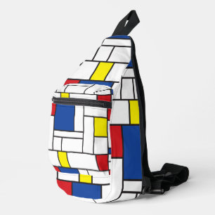 Mondrian Minimalistische Geometrische De Stijl Mod Crossbody Bag