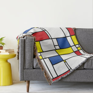 Mondrian Minimalistische Geometrische De-Stijl-Mod Decke