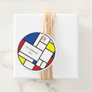 Mondrian Minimalistische Geometrische De Stijl Mod Geschenkanhänger