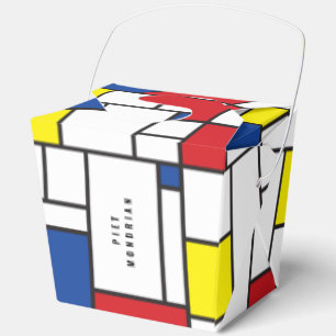 Mondrian Minimalistische Geometrische De-Stijl-Mod Geschenkschachtel