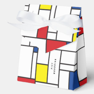 Mondrian Minimalistische Geometrische De-Stijl-Mod Geschenkschachtel