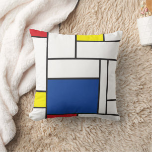 Mondrian Minimalistische Geometrische De Stijl Mod Kissen