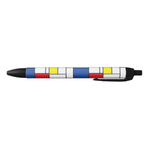 Mondrian Minimalistische Geometrische De-Stijl-Mod Kugelschreiber